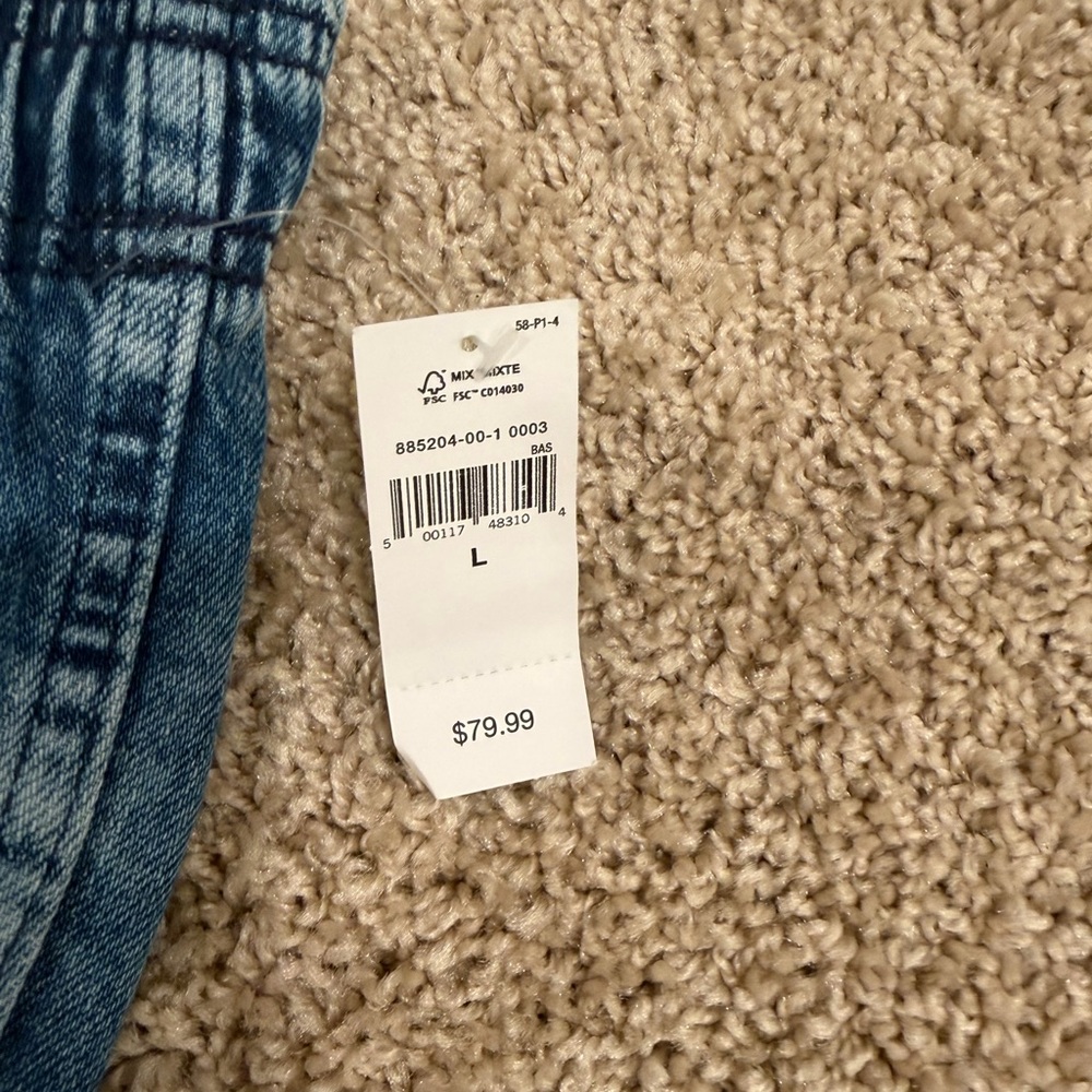 Women’s GAP Light Blue Denim Easy Jeans large - Picture 2 of 5